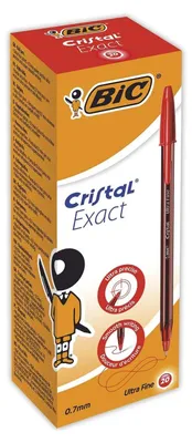 Immagine prodotto di BIC Cristal Exact Rosso Penna a sfera Ultra sottile 20 pz