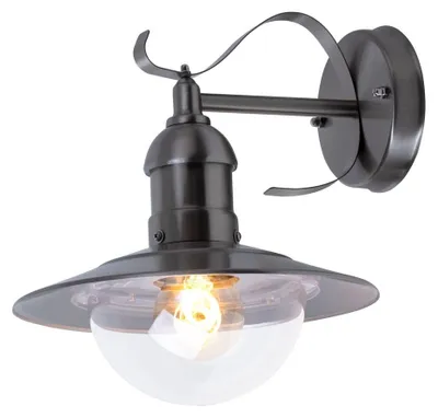 Produktbild von Landhaus Stil Wandleuchte, Edelstahl, Höhe 25,6 cm