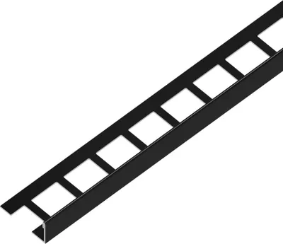 Obrázek produktu pro EX1/SP1 EXCELLENT ukončovací lišta L ACARA, nerez V2A RAL9005 černá matná, 11 mm, 2,5 m