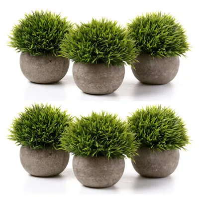 Productafbeelding van Solidchoice - Set van 6 Kunstplanten voor Binnengebruik