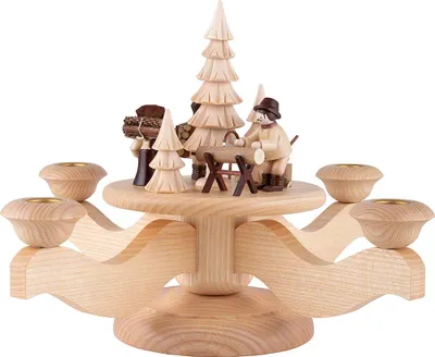 Produktbild von Adventsleuchter Waldleute (23cm) von Volkskunstwerkstatt Unger