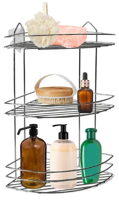 Produktbild von Gerimport Dusche Rack - Eisen - 3 Schicht - 46 cm
