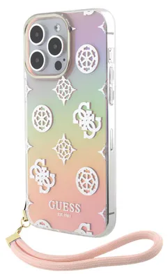 Produktbild von Guess, Schutzhülle Peony mit Handschlaufe Apple iPhone 15 Plus, Mehrfarbig