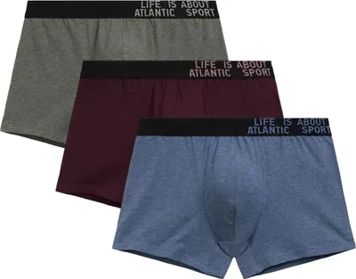 Produktbild von Herren-Boxershorts Atlantic 3er Set Baumwolle Mehrfarbig XXL