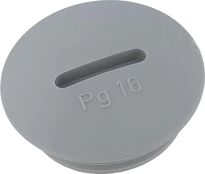 Produktbild von Blindstopfen PG16x1,41 KBR-16 rund inkl. O-Ring Polyamid (PA) Gewindelänge 6,0mm - 1 Stück