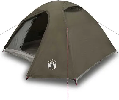 Produktbild von vidaXL Kuppel-Campingzelt 3 Personen Braun Wasserdicht