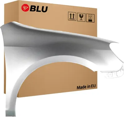 Zdjęcie produktu dla BLU Błotnik Premium pasujący do VW Volkswagen Golf VI 6 Hatchback LA7W Prawy Srebrny ReflexSilber | 2008-2016 | Przedni Przód | Lakierowany | Gotowy do montażu | Ocynk