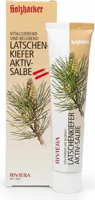 Produktbild von Holzhacker Latschenkiefer Aktiv-Salbe 75 ml zur wohltuenden Massage