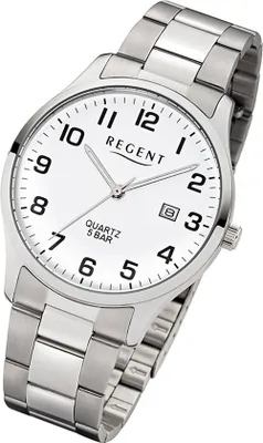 Produktbild von Regent Armbanduhr silber F-1178 Herren Analog-Quarzuhr UR1153403