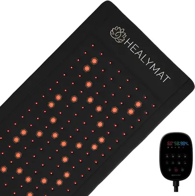 Produktbild von Healymat Frequenzmattte, Magnetfeldmatte, Infrarotmatte, Magnetfeldtherapie, Rotlicht, Biophotonen, negative Ionen, Schumann Resonanz