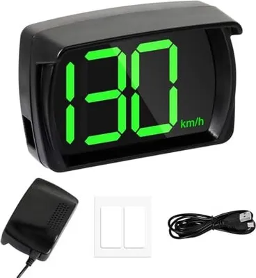 Produktbild von Digitalauto Drehzahlmesser, HUD -Kopf -Up -Display 2,8 Zoll km/h, Tachometer -GPS -Chip, Geschwindigkeit aller Fahrzeuge, USB -Steckerspiel