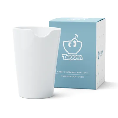 Produktbild von FIFTYEIGHT Becher mit Biss weiß