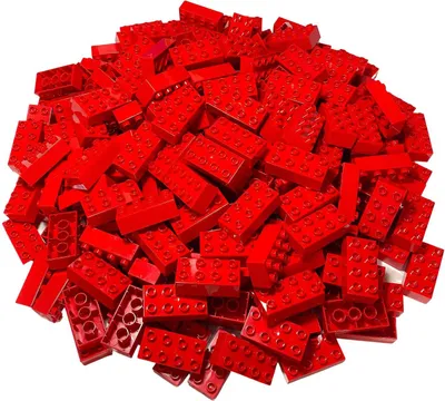 Produktbild von LEGO® DUPLO® 2x4 Steine Bausteine Grundbausteine Rot - 3011 NEU! Menge 40x