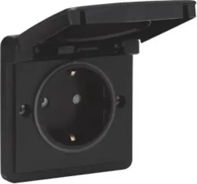 Produktbild von Niko wcd wandcontactdoos 1V zwart
