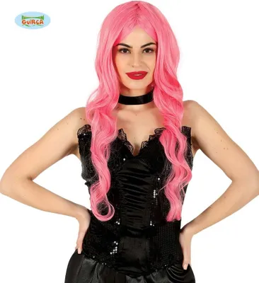 Produktbild von Perücke Langhaar Rosa Hq In Box
