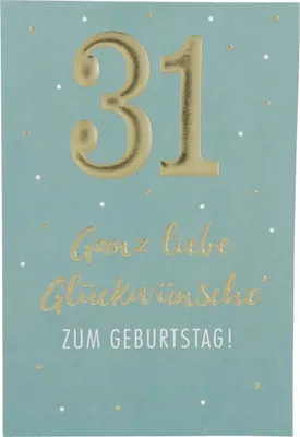 Obrázek produktu pro 11566 Depesche number card, blahopřání-31 Blahopřejeme k...