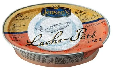 Immagine prodotto di Paté di salmone Jensens fine con salmone, piccante e tenero 80g