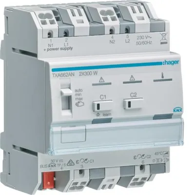 Produktbild von Hager TXA662AN - -5 - 45 °C - Grau - IP20 - 1 Stück(e)