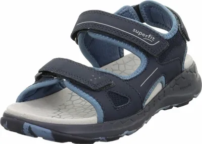 Produktbild von Superfit Criss Cross Sandale Blau in Gr. 27
