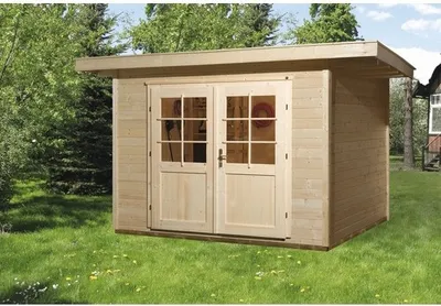 Produktbild von Gartenhaus weka Argosa 179 mit Fußboden 354 x 311 cm natur