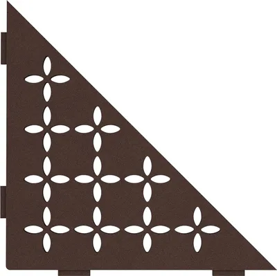 Obrázok produktu pre Schlüter SES1D5TSOB-E-S1 Ablage Floral 210x210mm Bronze