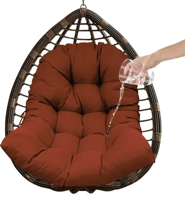 Produktbild von (Braun, 90 * 120 cm) Wasserdichte Hängematten-Stuhlkissen, Schaukel-Hängekorb-Stuhl-Sitzkissen, für Indoor-Outdoor-Lounge-Terrasse