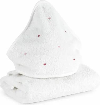 Productafbeelding van EUROFIRANY | Kinderhanddoek - badhanddoek - 100 x 100 cm - wit - katoen