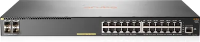 Zdjęcie produktu dla HPE Aruba Networking 2930F 24G PoE+ 4SFP+ TAA-compliant Switch, Obsługa PoE