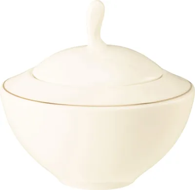 Zuckerstreuer aus Porzellan, 0,32 L, Gold