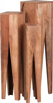 Obrázek produktu pro Brüxxi Odkládací stolky Kada, 100 cm, sada 3 ks, masiv akát