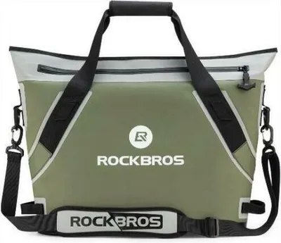 Produktbild von ROCKBROS 22L Kühltasche Kühlbox Isoliertasche Wasserdicht Picknicktasche Lunchtasche, Grün, DHL  bis zu 48 Stunden kühl halten, Haltbar für Outdoor, Camping, Angeln, Picknick, Reise