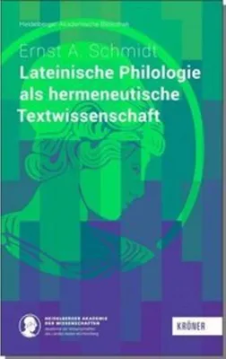 Produktbild von Lateinische Philologie als hermeneutische Textwissenschaft