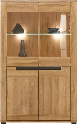Obrázek produktu pro Nábytek24 YORK Y4 vitrína 91x147x39,5 cm 4dveřová vitrína Skříň do obývacího pokoje