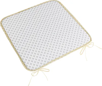 Immagine prodotto di Cuscino di seduta Adéla liscio - 40x40 cm - Grigio,Bianco