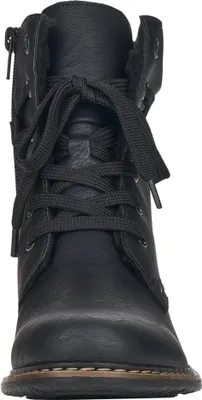 Produktbild von Rieker Damen Stiefelette Stiefel Ankle Boot Warmfutter flach 71229-02, Größe:42 EU, Farbe:Schwarz