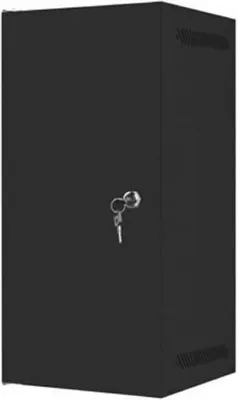 Produktbild von Lanberg 10" Wandmontage 12U/280x310 Selbstmontageschrank mit Metalltür Schwarz (Flachpackung)