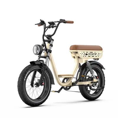 Productafbeelding van W77 E-fatbike voor volwassenen, aluminium frame, 65 Nm, 48V 18Ah, 20-inch fatbanden met reflectiestrepen, hydraulische schijfremmen