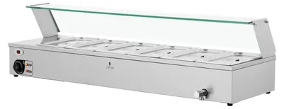 Produktbild von Bain Marie 6 x 3,5 L 2100 W Warmhaltebehälter Wasserbad Speisenwärmer