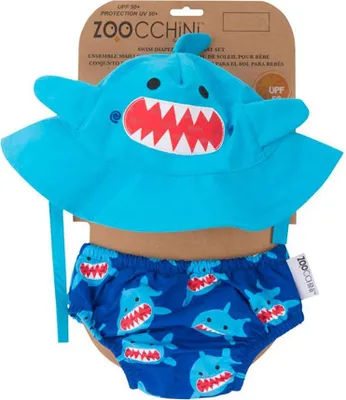 Produktbild von Zoocchini Bad Windel mit Cap 3-6 Monate Hai
