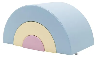 Image de IGLU Arc-en-ciel en mousse - Pastel clair