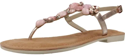 Produktbild von Tamaris Damen Sandale Leder Zehentrenner Schmucksteine und Strass 1-28163-42, Größe:40 EU, Farbe:Rosa