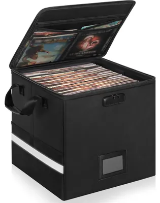 Immagine prodotto di Custodia impermeabile in vinile per l'archiviazione di dischi, con serratura