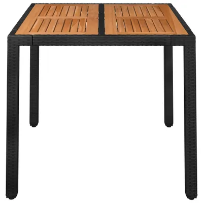 Produktbild von "im Sonderangebot"Esstisch/Outdoor Tisch - Gartentisch - moderne Design - Balkontisch - mit Holzplatte Schwarz 90x90x75 cm Poly Rattan DEMöbel 5848769