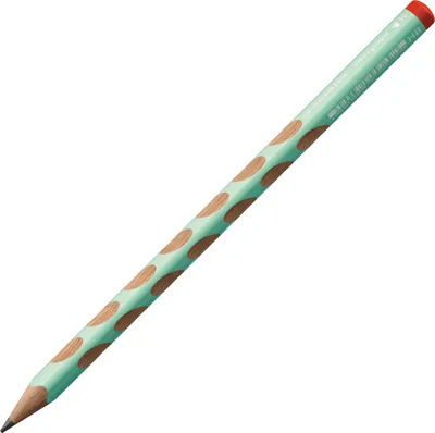Produktbild von Ergonomischer Dreikant-Bleistift für Rechtshänder - STABILO EASYgraph in pastellgrün - Einzelstift - Härtegrad HB