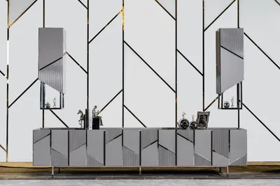 Immagine prodotto di Porta TV+2х ripiani credenza rtv bassa soggiorno legno moderno nuovo