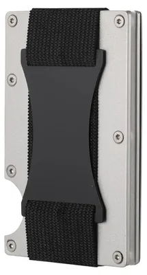 Immagine prodotto di Portacarte, protezione RFID, struttura resistente in alluminio, argento