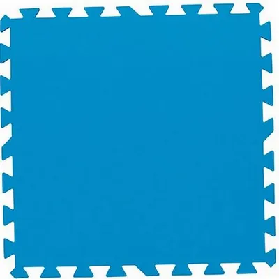 Image de Lot de 9 dalles de sol bleu 50 x 50 cm