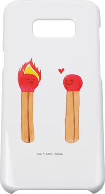 Produktbild von Mr. & Mrs. Panda Samsung Galaxy S8 plus Handyhülle  Streichhölzer - Weiß - Geschenk, Handy, Liebesbeweis, Freundin, Cover, Hülle, Liebesgeschenk, Case