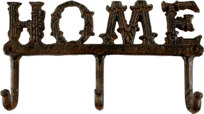 Produktbild von Garderobe "Home" aus Eisen mit drei Haken