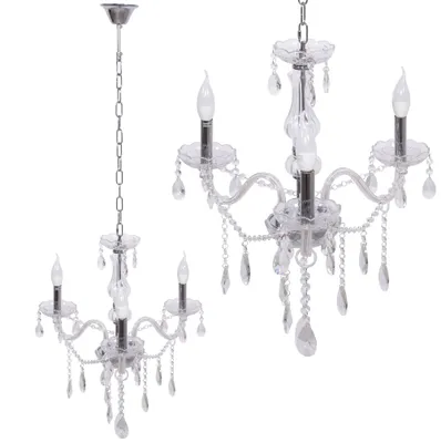 Produktbild von tooLight Kronleuchter 300752 Kristall Chrom 3-Lichtquelle E14 60X60X58Cm